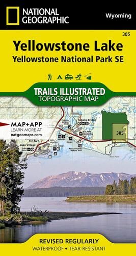 Trails Illustrated Maps: Wyoming - Yellowstone Lake Yellowstone National Park Se  #305