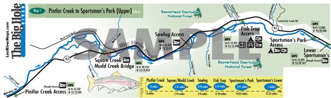 Lost River Maps: Big Hole River Upper (pintlar Creek to Jerry Creek)