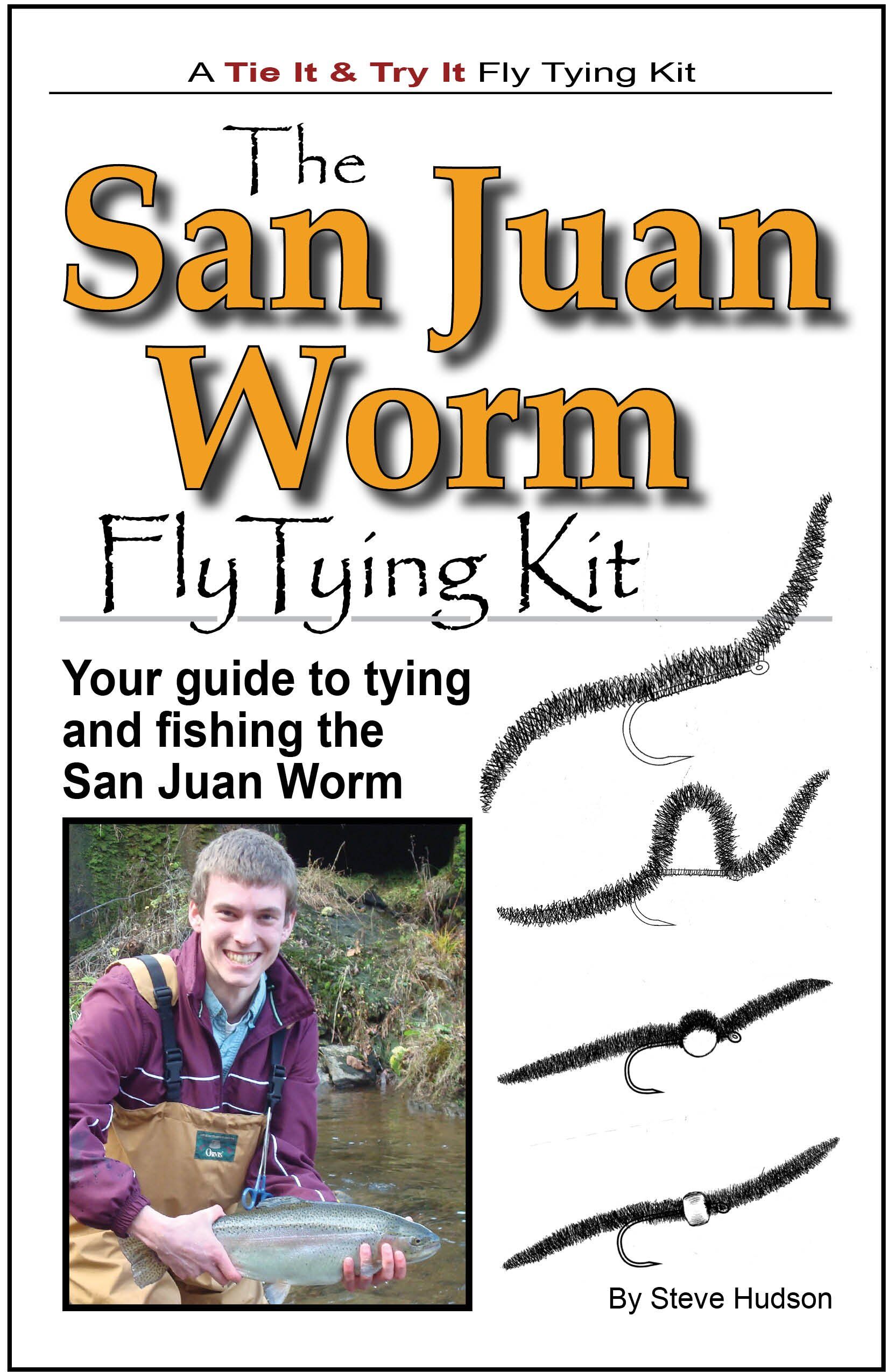 Tie It & Try It Fly Tying Book/kit: San Juan Worm Tie It & Try It Fly Tying Book/kit: San Juan Worm